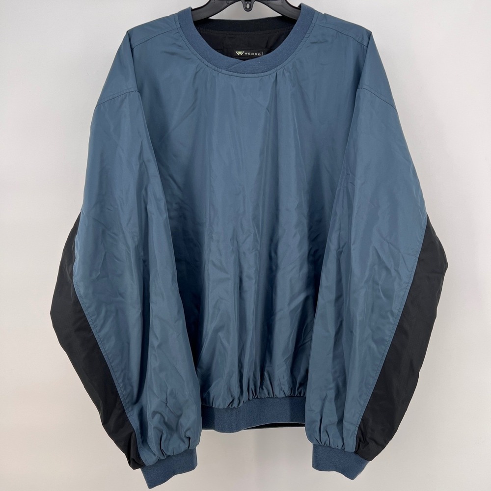 Wedge Golf Outerwear Pullover Jacket Men's XL Reversible Quarter Zip Windbreaker